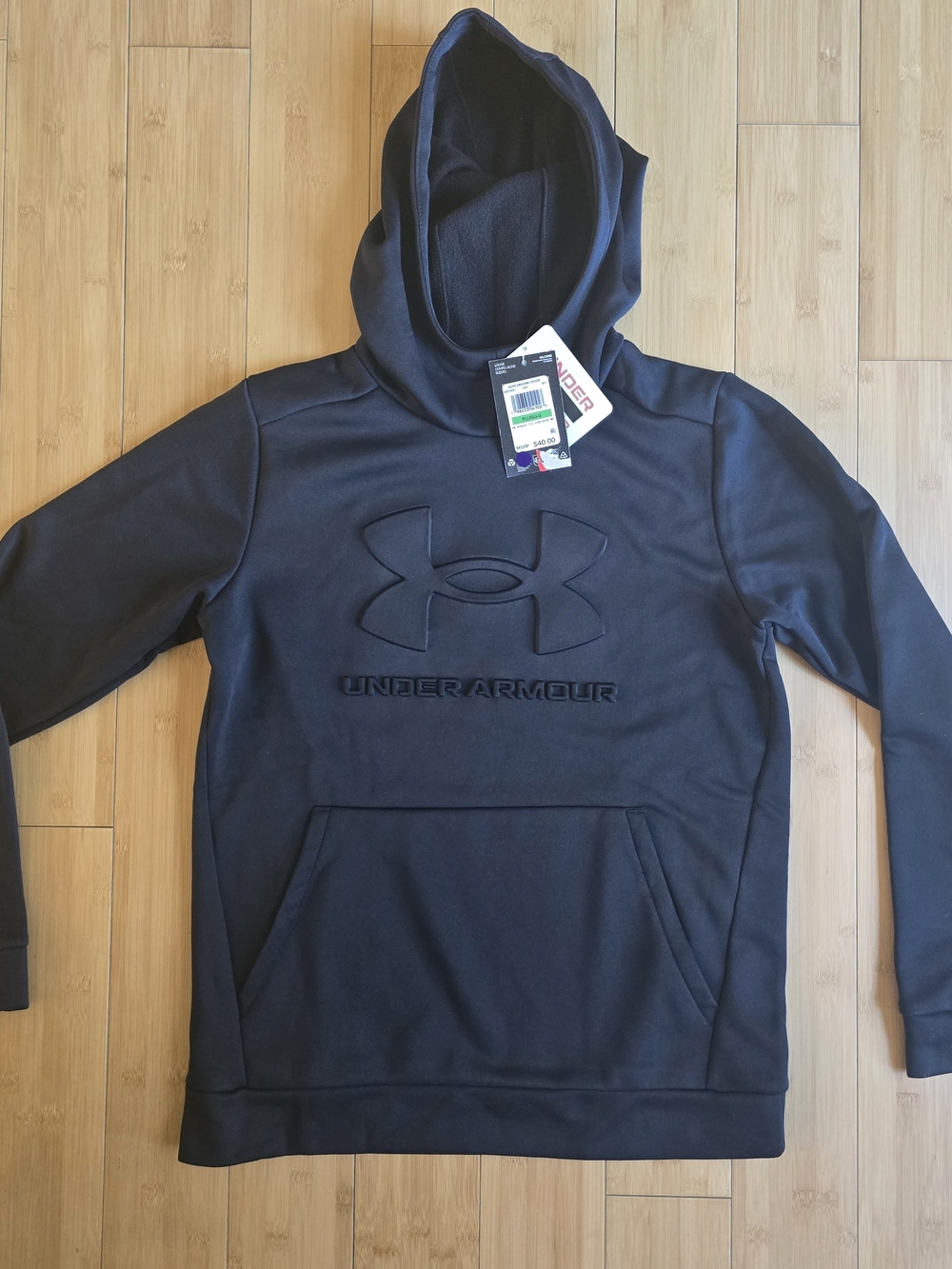 Under Armour Youth Lrg. Black Hoodie Sweatshirt